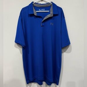 Under Armour Men's Blue Polo Shirt 2XLT